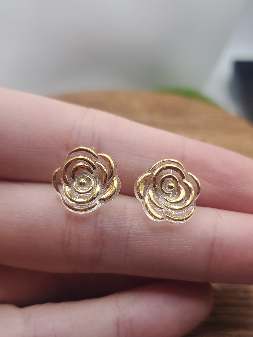 Rose Stud Earrings - Elegant Floral Women’s Jewelry E1101